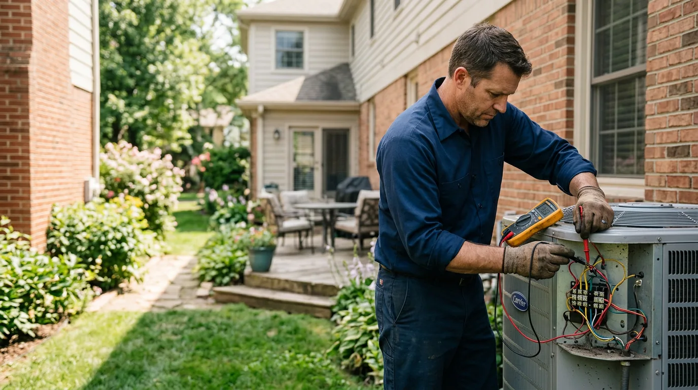 HVAC technician working near Brownsburg, VA